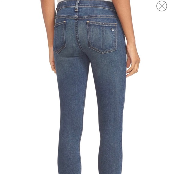 Rag & bone mid rise skinny jeans // size 26 - Picture 2 of 7